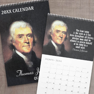 Calendário Citações de Thomas Jefferson