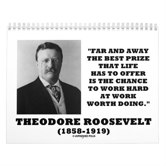 Calendário Citações inspiradas de Theodore Roosevelt (Capa)