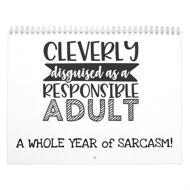 Calendário Claramente Disfarçado como Adulto (Capa)