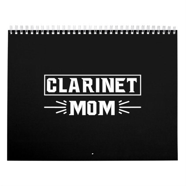 Calendário clarinete mãe (Capa)