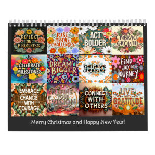 CALENDÁRIO CLASSIC BOHO DE COTAÇÃO AUTOMÁTICA TEMADA ANUALMEN