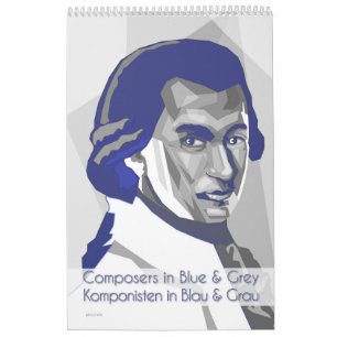 Calendário Classical Composers Calendar/compositor calendári