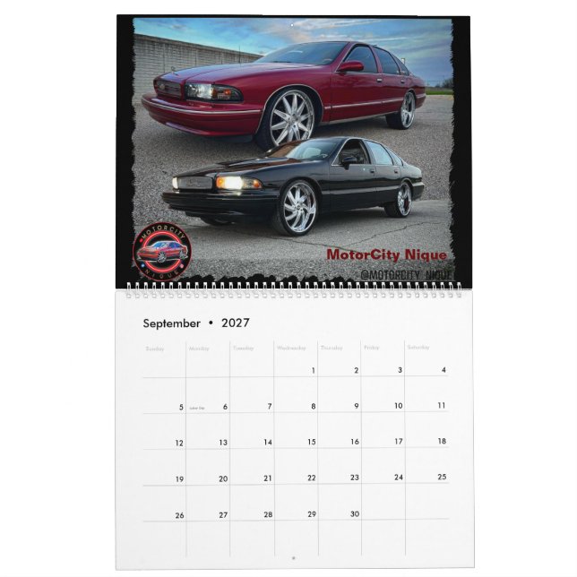 Calendário Clássico Caprice & Impala Box Bubble & Donk Car (Set 2027)