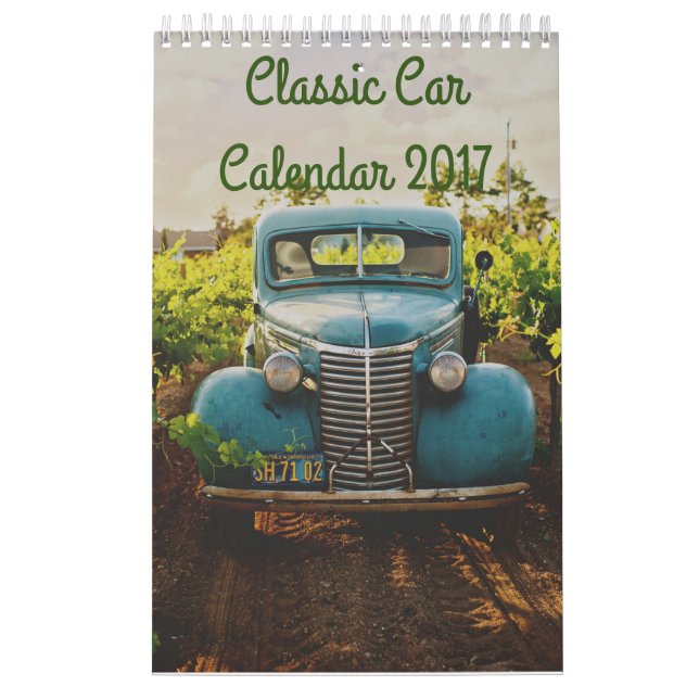 Calendário Clássico do Carro 2017 (Capa)
