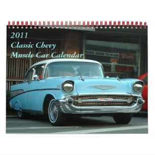 Calendário Clássico Do Carro Muscular De Chevy 201