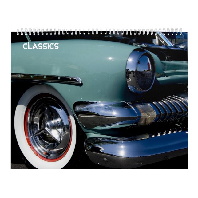 calendário clássico dos carros (Capa)