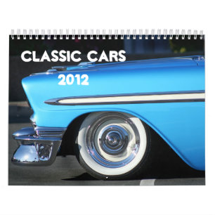 Calendário clássico dos carros 2012