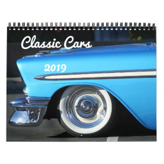 Calendário clássico dos carros 2019