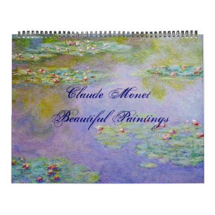 Calendário Claude Monet Linda Banda de Belas Artes Cênicas