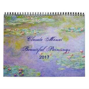 Calendário Claude Monet Linda Banda de Belas Artes Cênicas