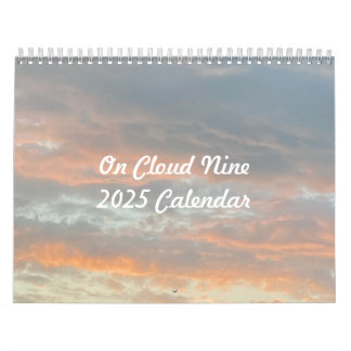 Calendário Cloud Nine de 12 meses 2025