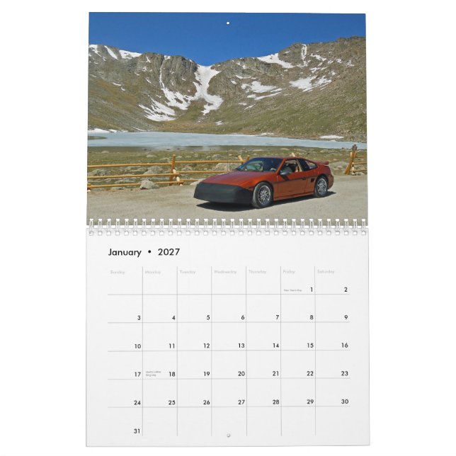 Calendário Clube alto 2013 de Fiero da milha (Jan 2027)