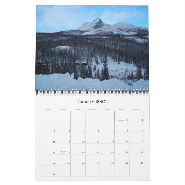 Calendário Cobrir, ALASKA 2007 (Jan 2027)