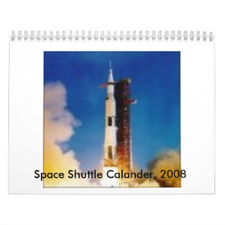Calendário cobrir, vaivém espacial Calander, 2008