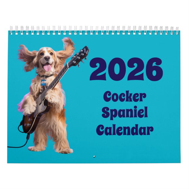 Calendário Cocker Spaniel Calendar (Capa)