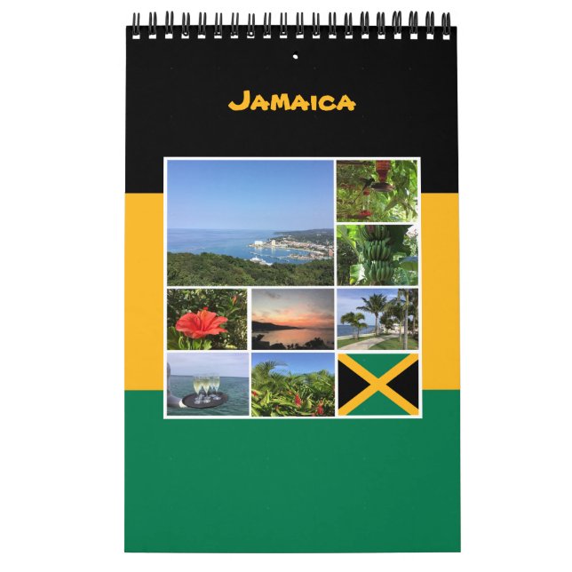Calendário Colagem de Fotos da Jamaica (Capa)