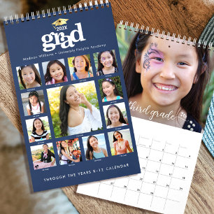 Calendário Colagem de Fotos de Formatura do Ensino Fundamenta