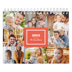Calendário Colagem de Fotos Moderna Família 2025