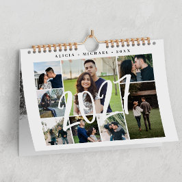 Calendário Colagem de fotos moderno crie seu próprio modelo
