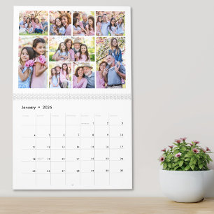 Calendário Colagem de Fotos Simples dos Avós