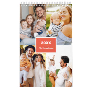 Calendário Colagem de Fotos Simples Família 2022