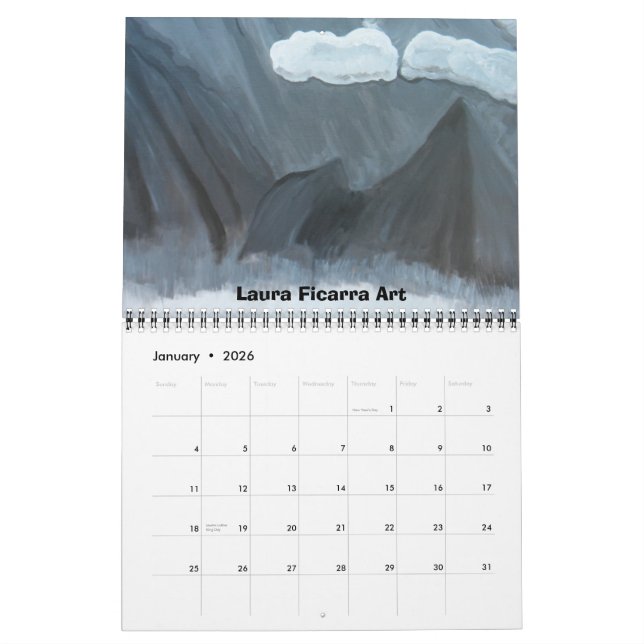 Calendário Coleção de Água (Jan 2026)