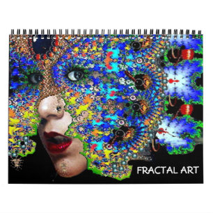 CALENDÁRIO COLEÇÃO DE ARTE FRACTAL DE 2017