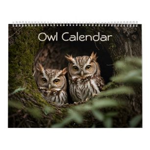 Calendário Coleção de Retratos Gorgeous Owl 2025