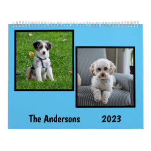 Calendário Colocar minhas fotos de cachorro todo mês no calen