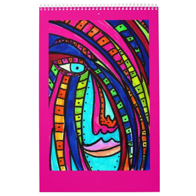 Calendário Colorful Faces and Hair Calendar (Capa)
