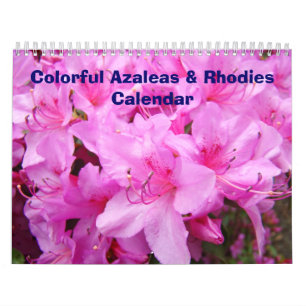 Calendário Colorido Calendário Azaleas & Rhodies
