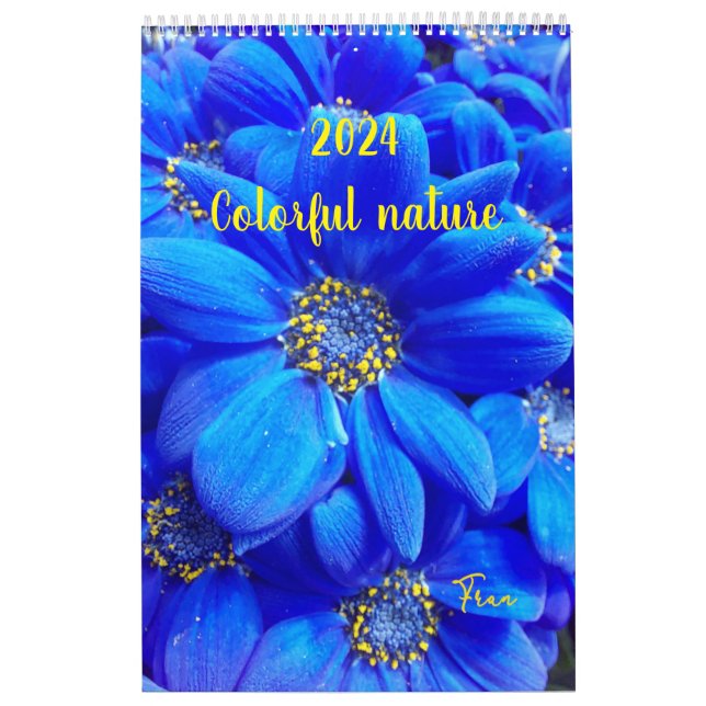 calendário colorido da natureza 2024 (Capa)