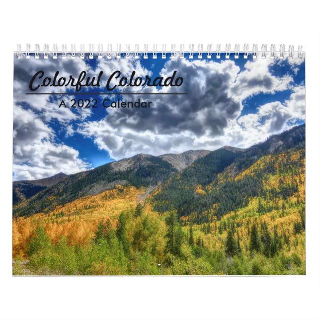 Calendário Colorido das árvores do Colorado 2022 (Capa)