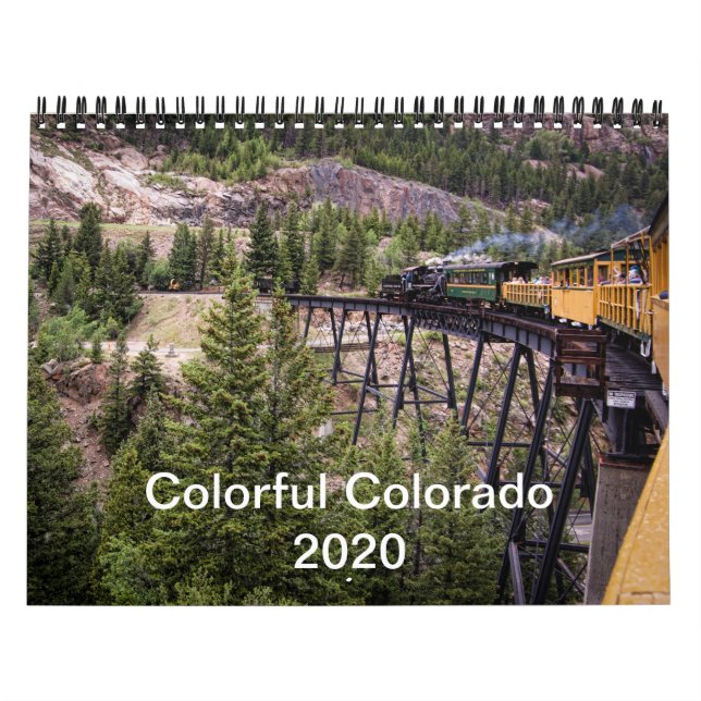 Calendário Colorido de Fotos do Colorado 2020 (Capa)