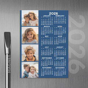 Calendário com 4 Cartão Magnético de Colagem de Fo