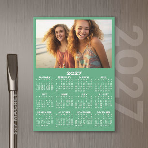 Calendário com Foto Visão Anual Moderna Ímã