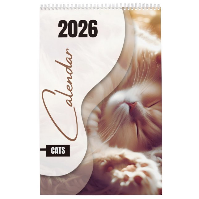 Calendário com gatinhos fofos (Capa)