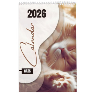 Calendário com gatinhos fofos