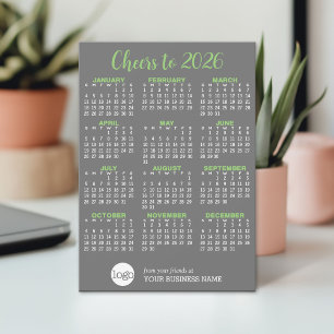 Calendário com logotipo de empresa - Cartão de fer