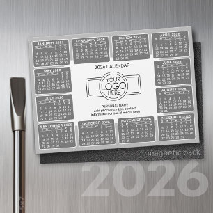 Calendário com logotipo Informações de contato Cin