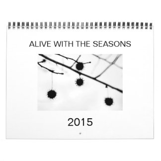 Calendário com pontas úteis e imagens sazonais