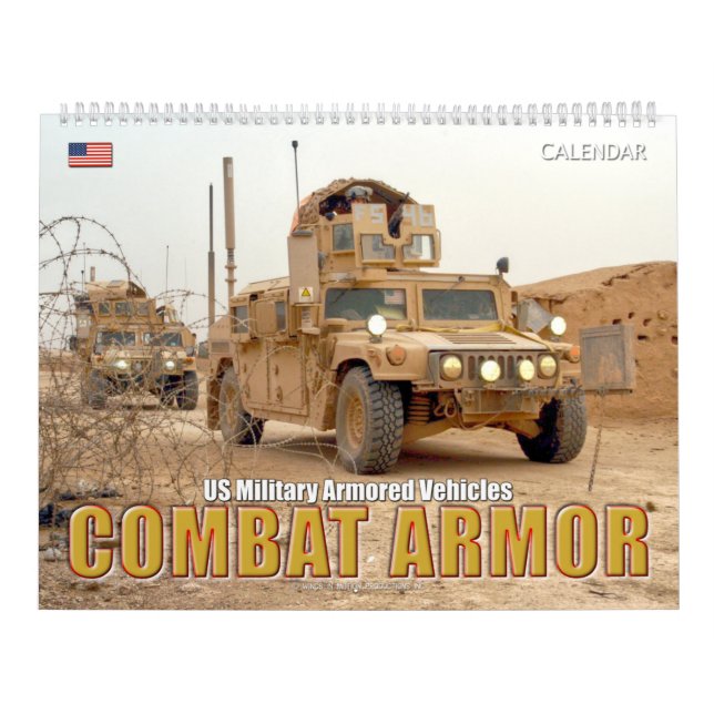 Calendário COMBAT ARMOR - Veículos militares blindados dos EU (Capa)