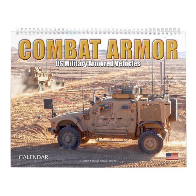 Calendário COMBAT ARMOR - Veículos militares blindados dos EU (Capa)
