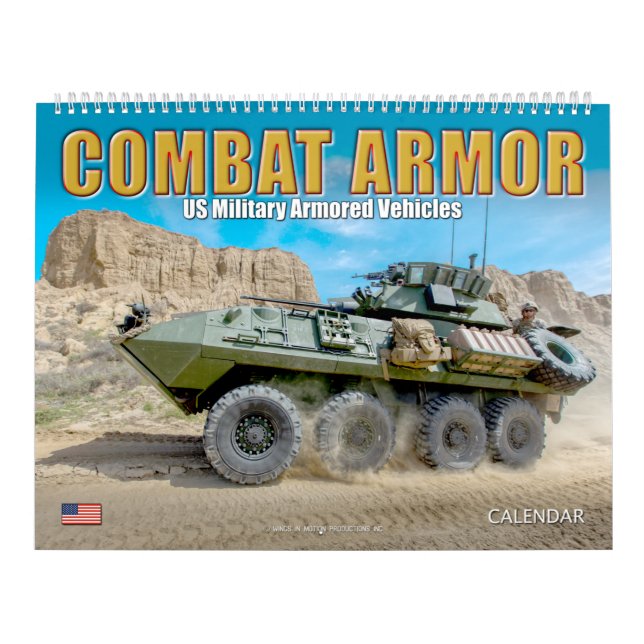 Calendário COMBAT ARMOR - Veículos militares blindados dos EU (Capa)