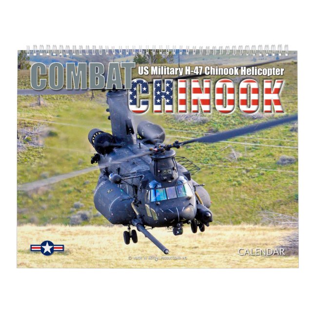 Calendário COMBAT CHINOOK - CH-47 Chinook (Capa)