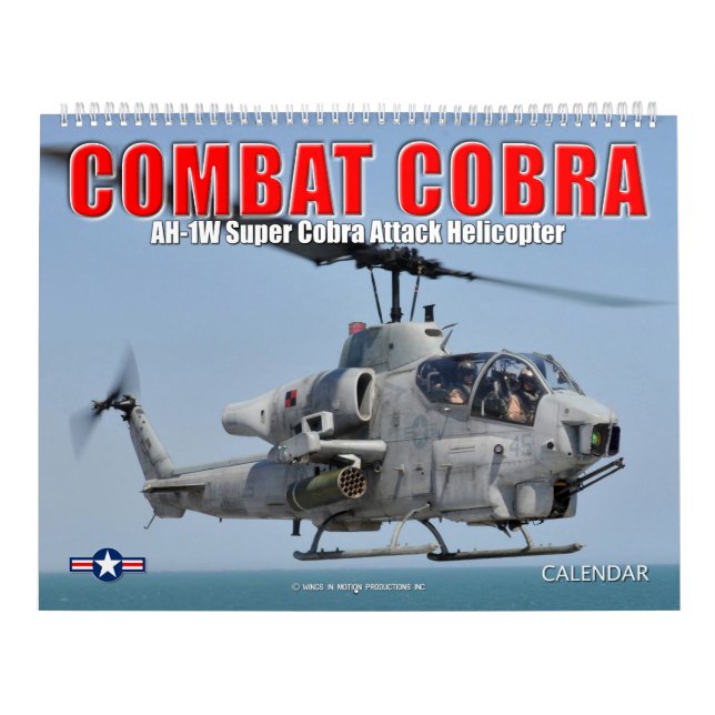 Calendário COMBAT COBRA - Helicóptero de Ataque AH- 1 (Capa)