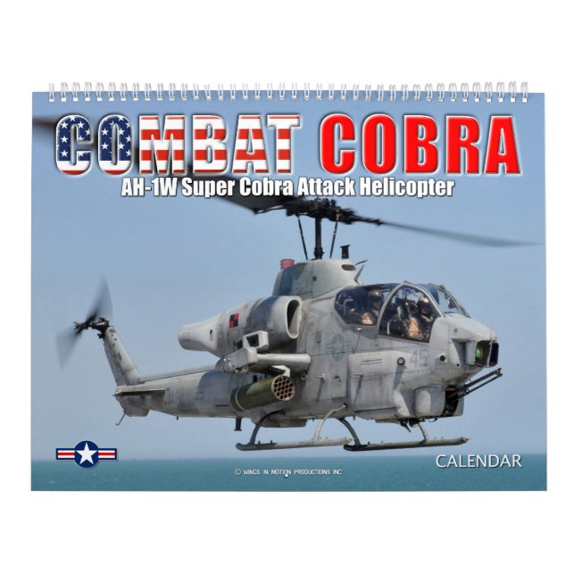 Calendário COMBAT COBRA - Helicóptero de Ataque AH- 1 (Capa)