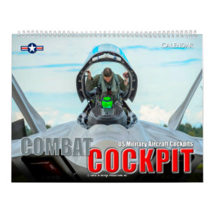 Calendário COMBAT COCKPIT - Aeronaves militares dos EUA