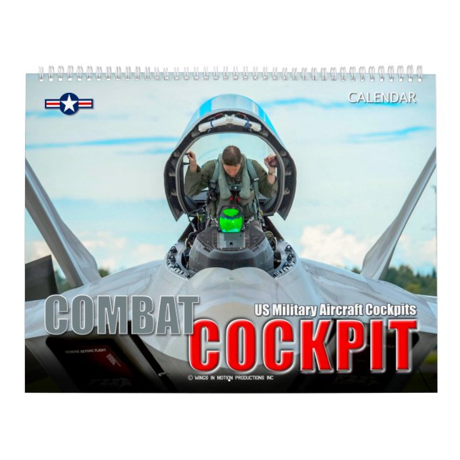 Calendário COMBAT COCKPIT - Aeronaves militares dos EUA (Capa)