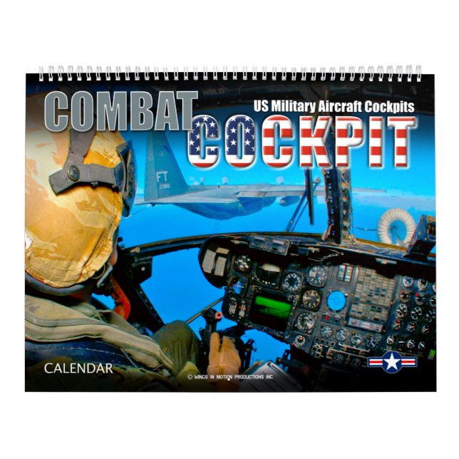 Calendário COMBAT COCKPIT - Aeronaves militares dos EUA (Capa)